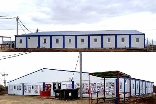 Столовая для строителей аэропорта в Симферополе