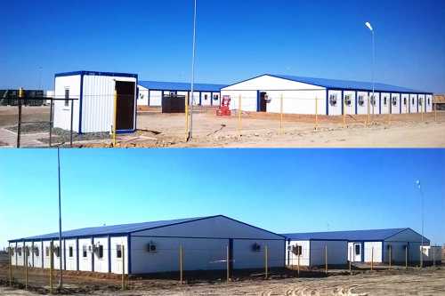 Вахтовый городок нефтяников. АБК. Столовая. Медпункт Атырау Казахстан